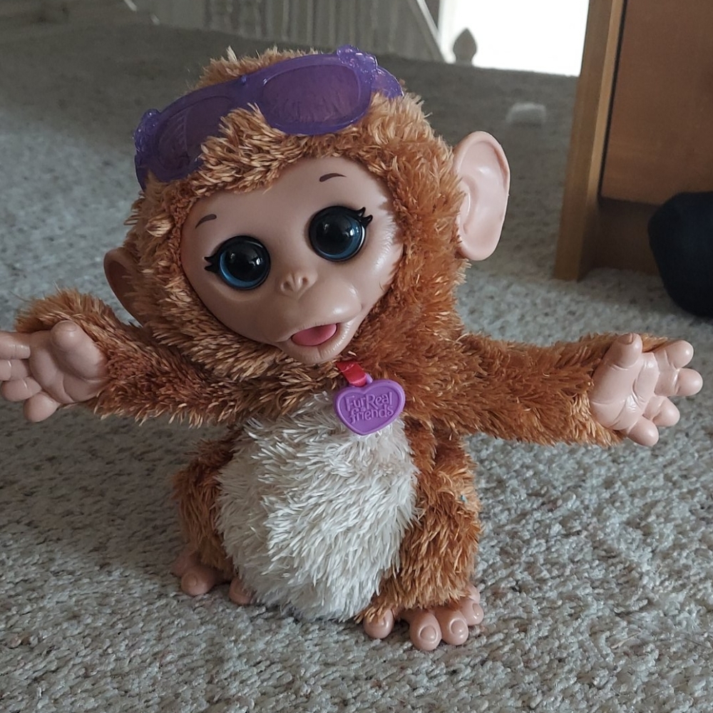 FurReal Friends Cuddles My Giggly Monkey Interactive Chimp  Toy Hasbro Fur Real